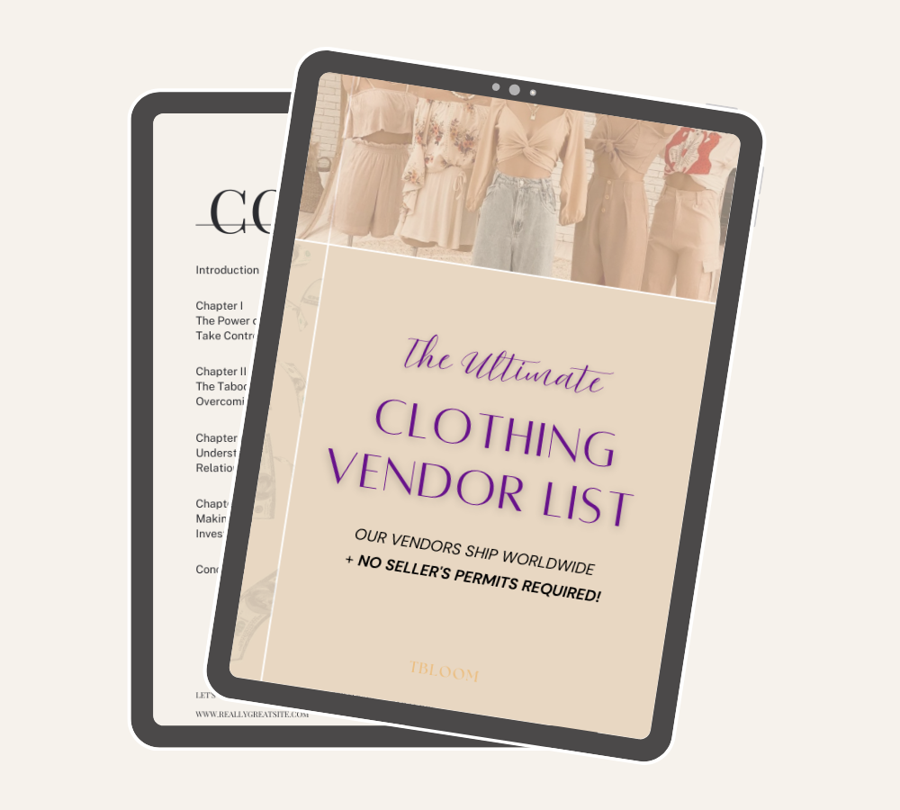 Clothing Vendor List